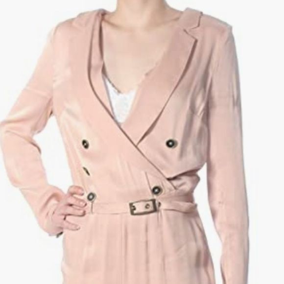 Free  People  Long Sleeve Satin Pantsuit - Picture 3 of 6